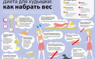Как быстро поправиться в весе за неделю в домашних условиях