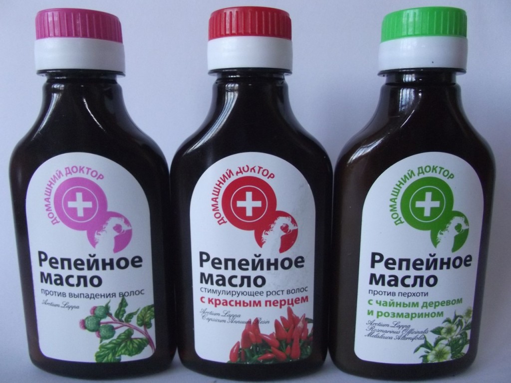 В аптеках продают разные варианты репейного масла